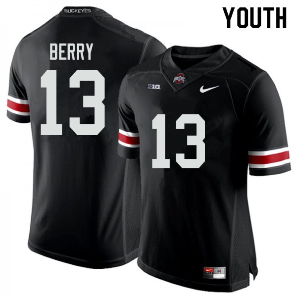 Ohio State Buckeyes #13 Rashod Berry Youth Stitched Jersey Black